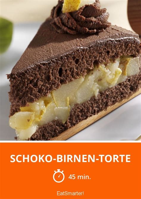 Schoko-Birnen-Torte | Rezept | Lebensmittel essen, Kuchen und torten ...