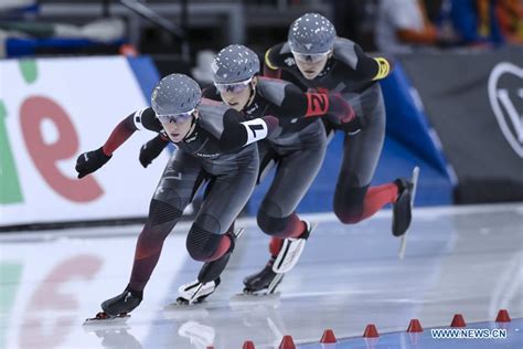 in pics isu world single distances speed skating championships xinhua english news cn