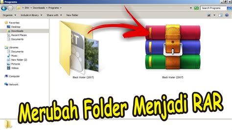 Tutorial Cara Merubah Folder Menjadi RAR Menggunakan WinRAR Simple