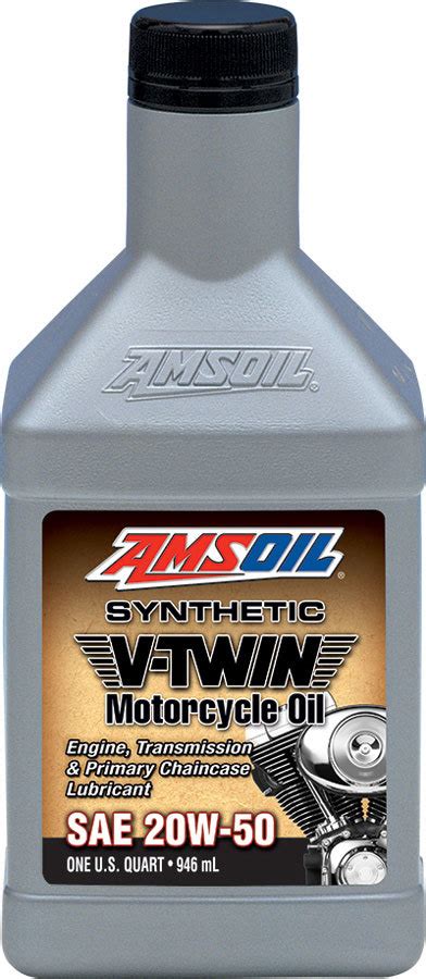 Download your free amsoil products catalog. AMSOIL 20W-50 Synthetic V-Twin Motorcycle Oil