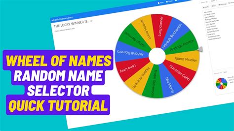 Wheel Of Names Random Name Picker Online Winner Picker Lucky Draw
