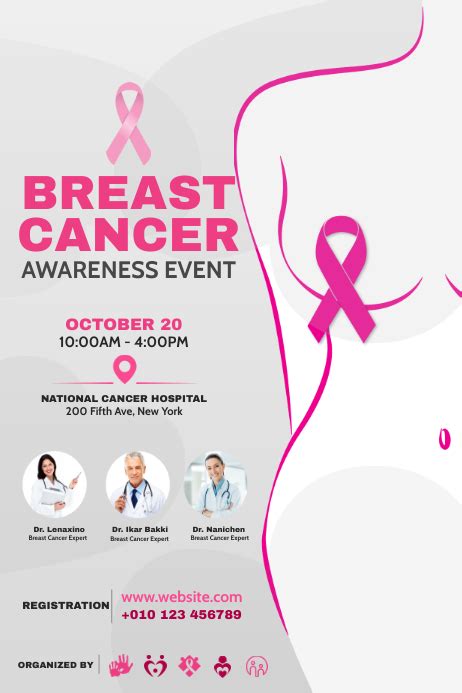 Breast Cancer Awareness Campaign Poster Template Postermywall