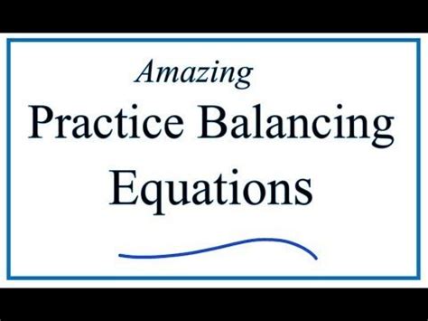 The video includes six chemical equations. Pin on Chemistry