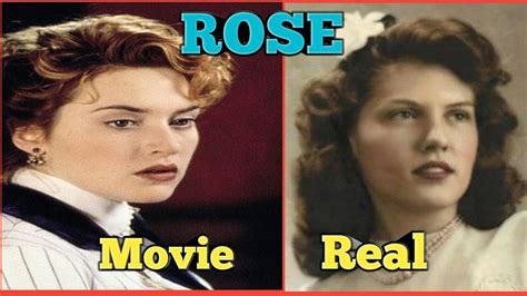 Real Vs Movie Rose Real Life Titanic Passengers And Crew Rms Titanic Titanic Ship