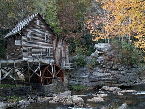 Glade Creek Grist Mill Old Barns West Virginia Water Mill