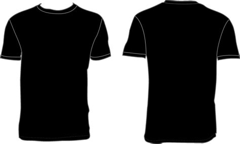 Free 6055 Black Shirt Front And Back Template Hd Yellowimages Mockups