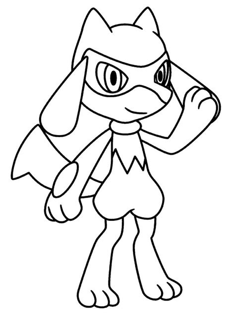 Coloring Pictures Of Lucario And Riolu Coloring Pages