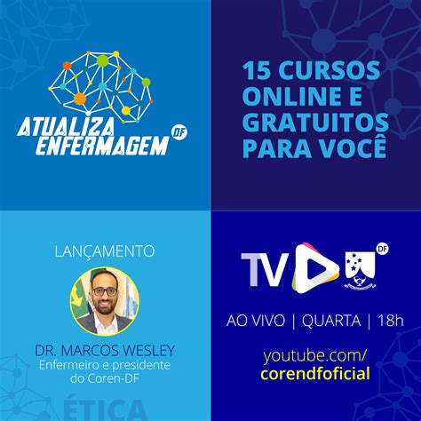 Coren Df Lança Programa Com 15 Cursos Online E Gratuitos Coren Df