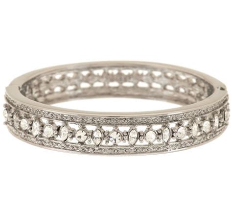 John and carolyn out in the. Jacqueline Kennedy Engagement Bangle Bracelet — QVC.com