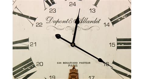 Horloge Ancienne Balancier Dupont And Allardet Blanc 58cm