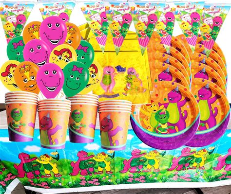 Barney Happy Birthday Party Decoration Theme Idea Supplies Etsy