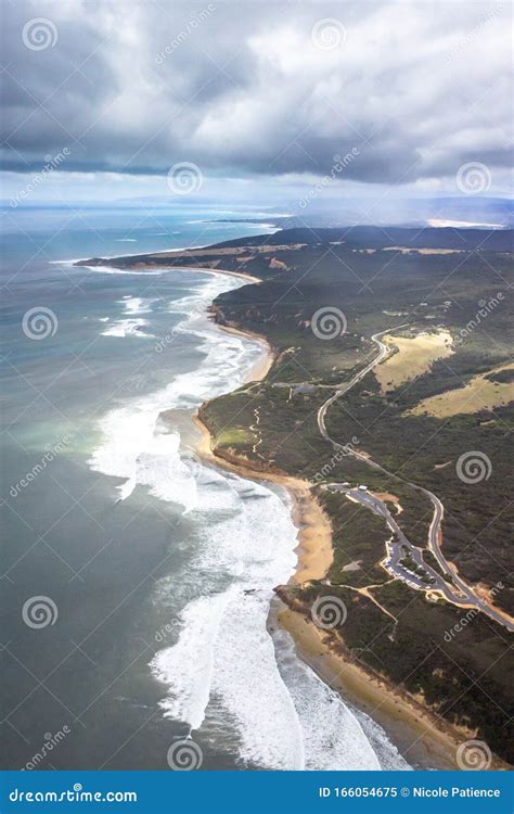 Aerial View Of Bells Beach Torquay Great Ocean Road Victoria