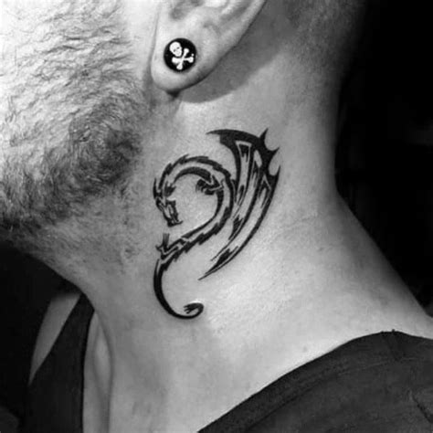 40 Tribal Neck Tattoos For Men Manly Ink Ideas