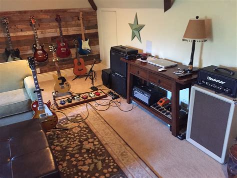 My Man Cave Just Need To Buy More Guitars Amps And Pedals Home