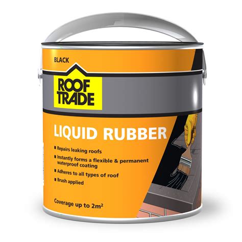 Rooftrade Black Liquid Rubber Roof Sealant Ml Departments Tradepoint