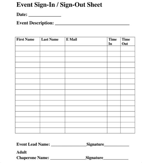 Free 33 Sample Sign Up Sheet Templates In Pdf Ms Word Apple Pages