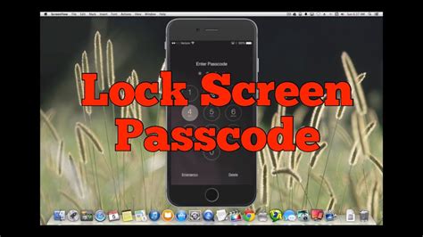 How To Enable Passcode On The Lock Screen For Iphone YouTube