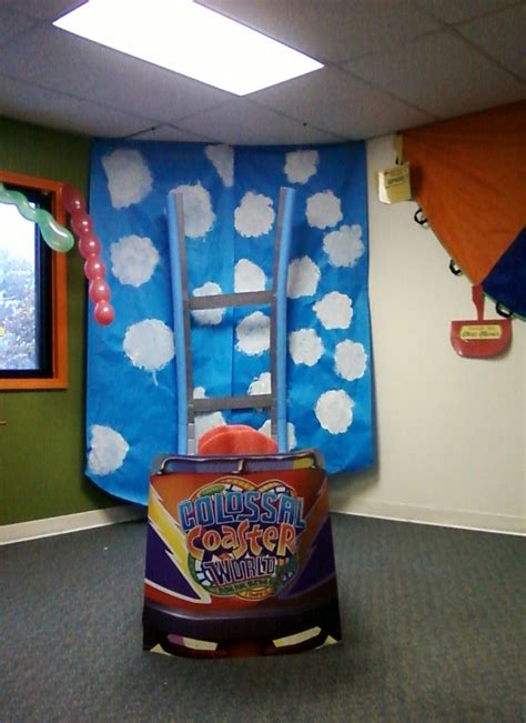 Colossal Coaster World Vbs Roller Coaster Made From Lifeway Table