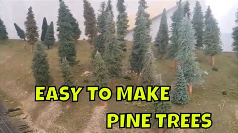 Easy To Make Pine Trees Youtube