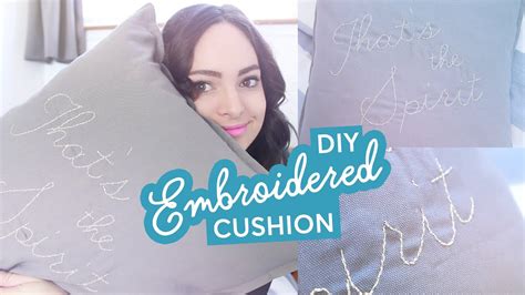 Diy Embroidered Cushion Charlimarietv Youtube