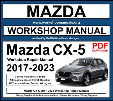 Mazda Cx 5 Workshop Repair Manual 2017 2023 Pdf Download