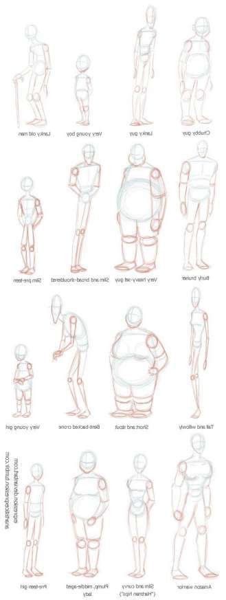 18 Character Types Drawing Drawing Body Proportions Draw Body Body