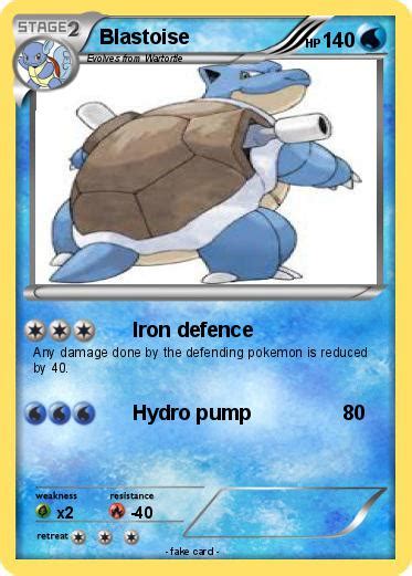 Pokémon Blastoise 1185 1185 Iron Defence My Pokemon Card