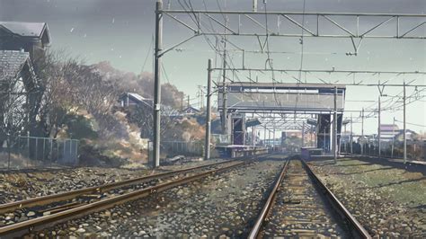 Wallpaper Anime Vehicle Train Station 5 Centimeters Per Second