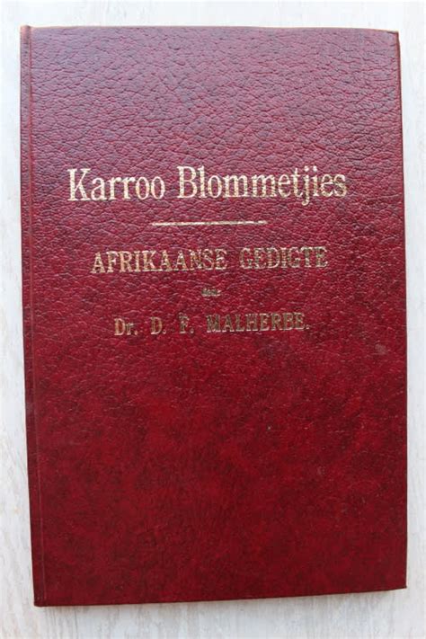 Afrikaans Fiction Karroo Blommetjies Afrikaanse Gedigte Deur Dr D F