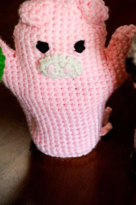 The Berry Bunch Crochet Animal Bath Mitts