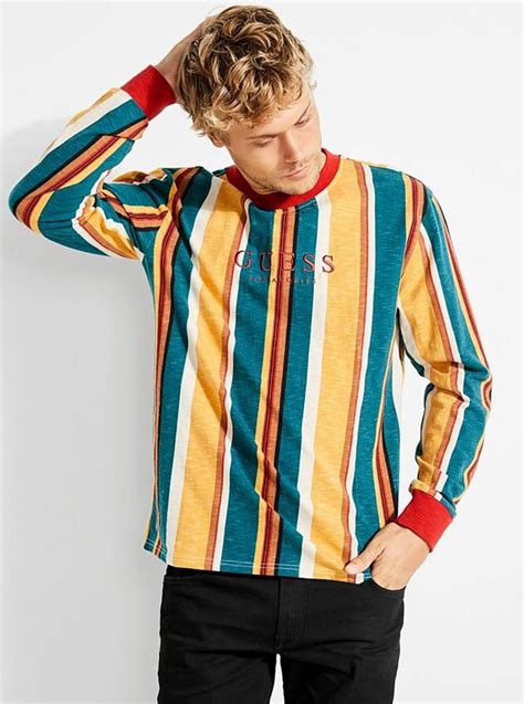 Guess Guess Originals Oversized Sayer Striped Long Sleeve Tee Grailed