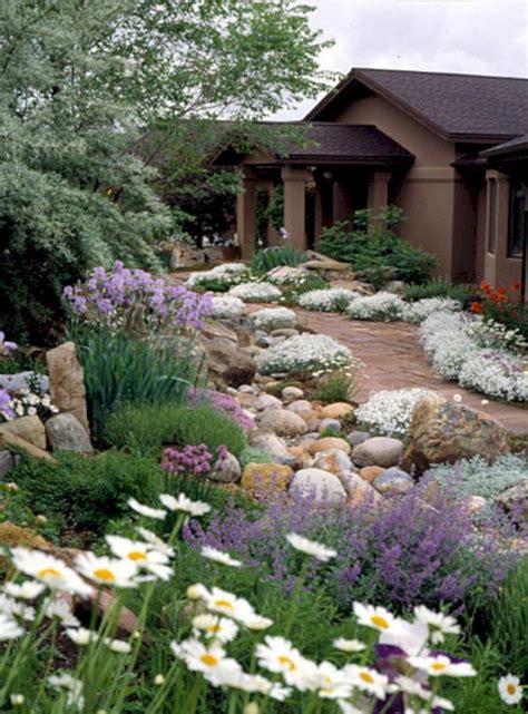 75 Unusual Front Yard Rock Garden Landscaping Designs