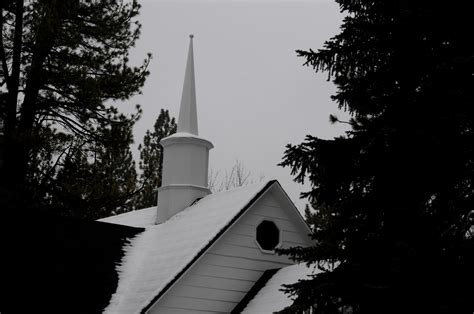 Snowy Church Steeple Free Stock Photo Public Domain Pictures