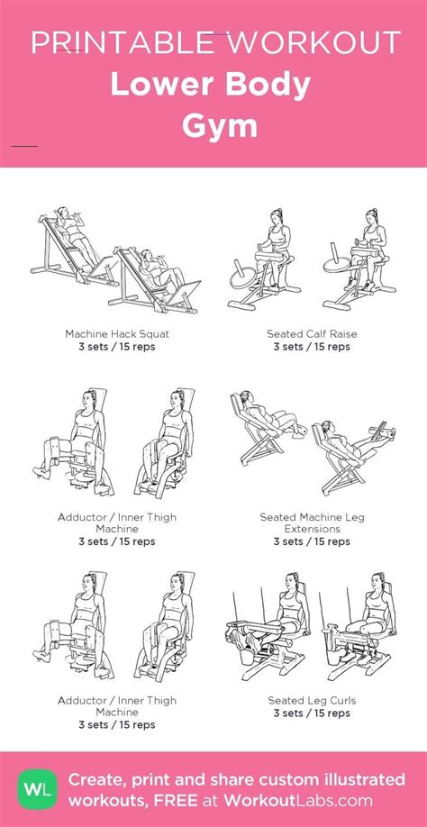 Lower Body Gym · Workoutlabs Fit Lower Body Gym · Workoutlabs Fit