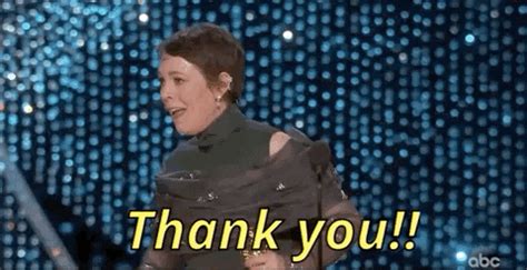 Olivia Colman Thank You Gif By The Academy Awards Find Share On Giphy