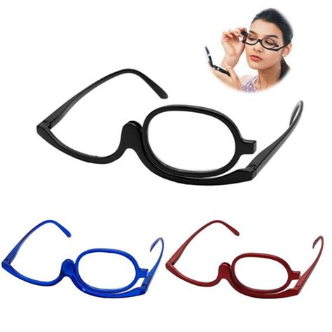 buy rotating magnify eye makeup glasses reading glasses presbyopia eyeglasses folding up eyewear
