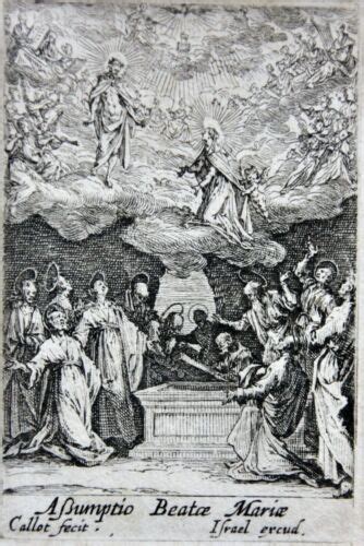 Jacques Callot 1592 1635 Radierung Assumptio Beatae Mariae Himmelfahrt Mariens Ebay