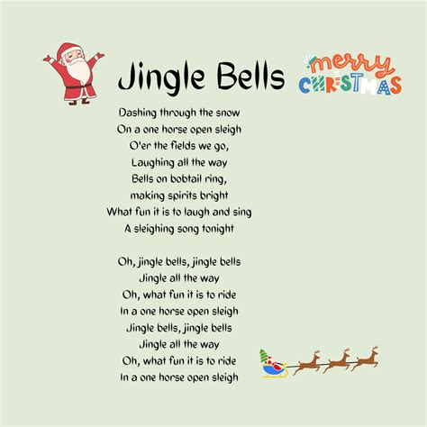Jingle Bells Lyrics Dingo Bell Letra