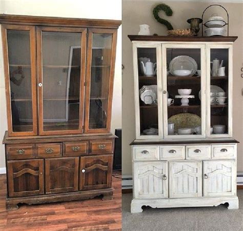 Painting kitchen cabinets is a fantastic idea. Most Beautiful Antique China Cabinet Makeover Ideas (25 ...