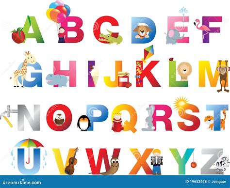 Complete Childrens Alphabet Royalty Free Stock Photos Image 19652458