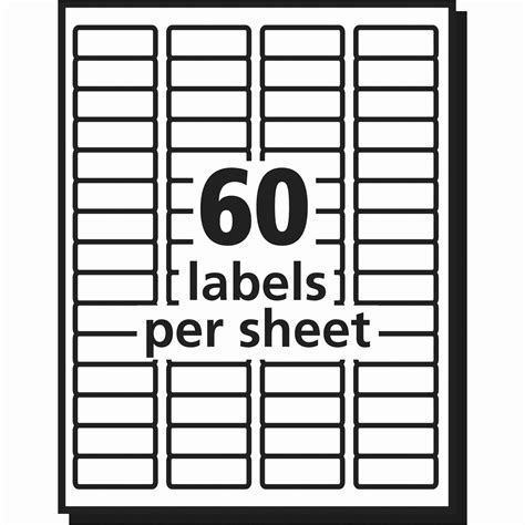Free Template For Labels 30 Per Sheet