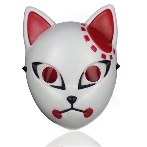 Led Lighted Cat Face Mask Anime Cosplay Kitsune Maskel Etsy