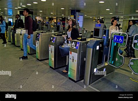 Oyster Ticket Barriers At Oxford Circus Underground Station City Of