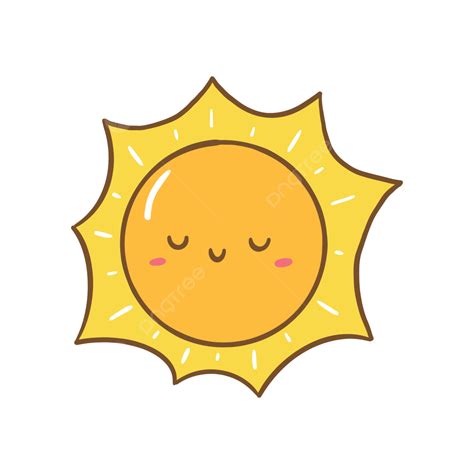 Happy Face Sun Vector Art Png Cute Happy Sun Vector Cartoon Sun