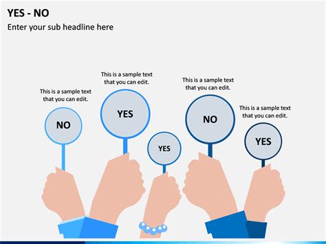 Yes Or No Powerpoint Template Sketchbubble