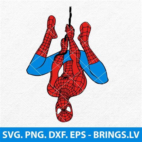Spiderman Hang Upside Down SVG, Superhero SVG, Spiderman SVG, PNG, DXF