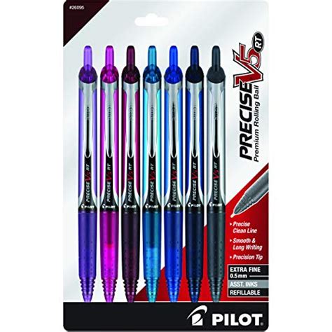 Pilot Precise V5 Rt Refillable And Retractable Premium Rolling Ball Pens