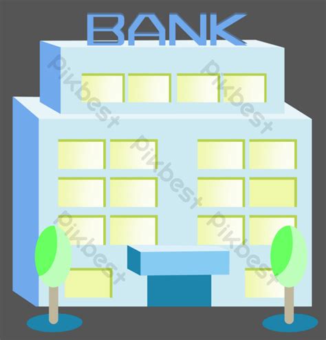 Blue Bank Building Png Images Psd Free Download Pikbest
