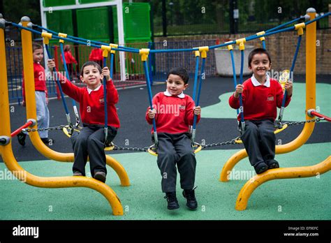 School Children On Playground