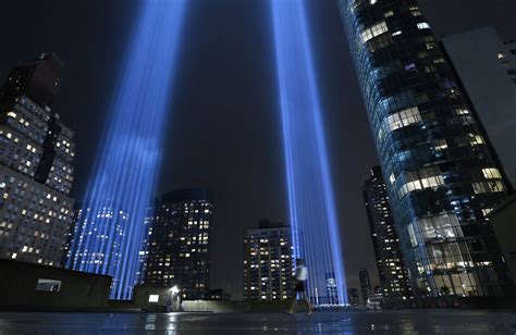 Powerful 911 Tribute In Light Shines In New York As World